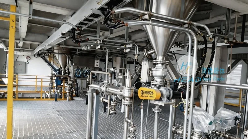 دراسة حالة مشروع النقل الهوائي لدورة النيتروجين لمركز ليبيدوليت في شركة بطاريات الليثيوم في ييتشون، جيانغشي