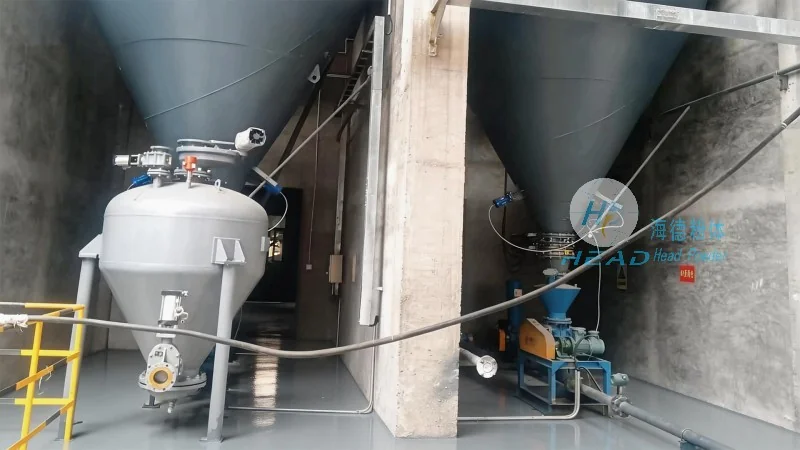 دراسة حالة لنقل جسيمات الكاتاليسيت بضغط إيجابي بالنيوبمائي في شركة petrochemical في لانزو، غانسو